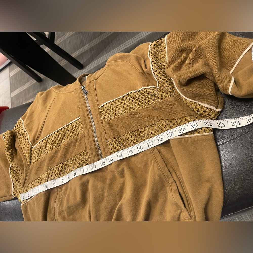 Free People Movement Win Win Hoodie Oversized Brown Size S - Picture 6 of 6